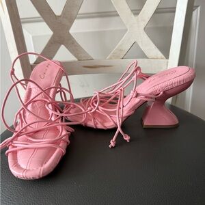 Elegant Pink Strappy Heels by Circus NY